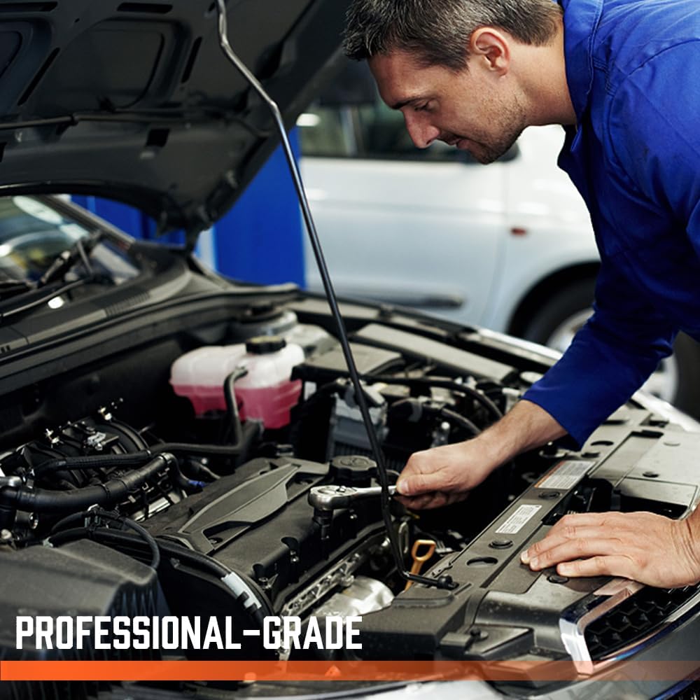 HORUSDY 34-piece Torx star bit socket set with S2 steel bits and CR-V sockets for automotive, mechanical, and workshop use