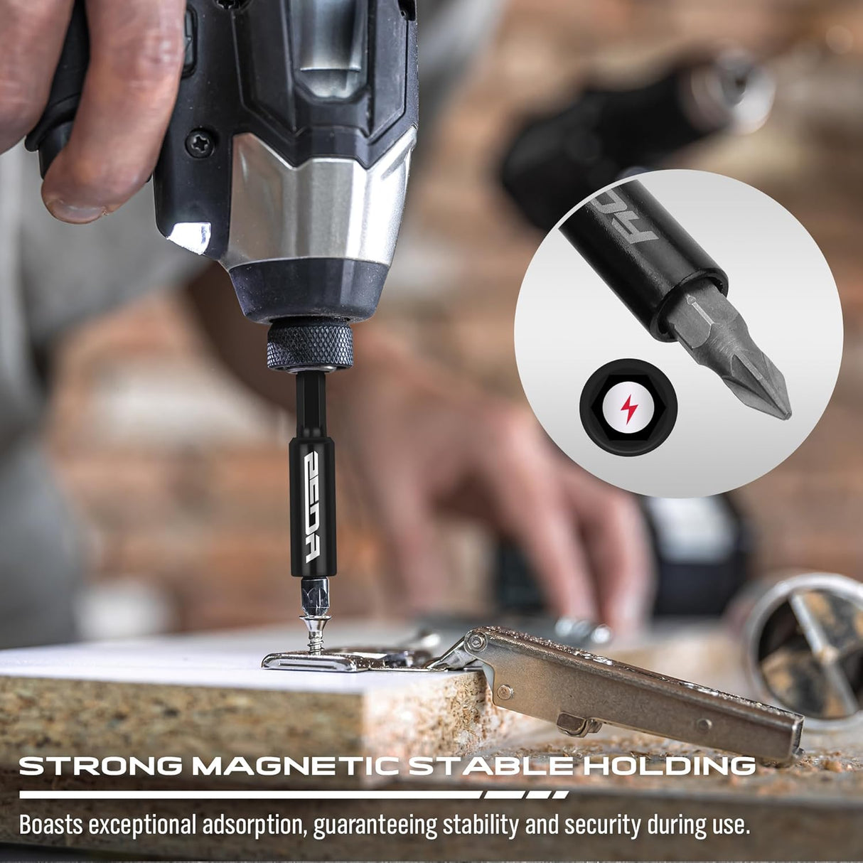 9-Piece Impact Socket Adapter Set – Magnetic Screwdriver Bit Holder, Power Drill Bit Extension, Universal Compatibility for 1/4", 3/8", 1/2" Sockets