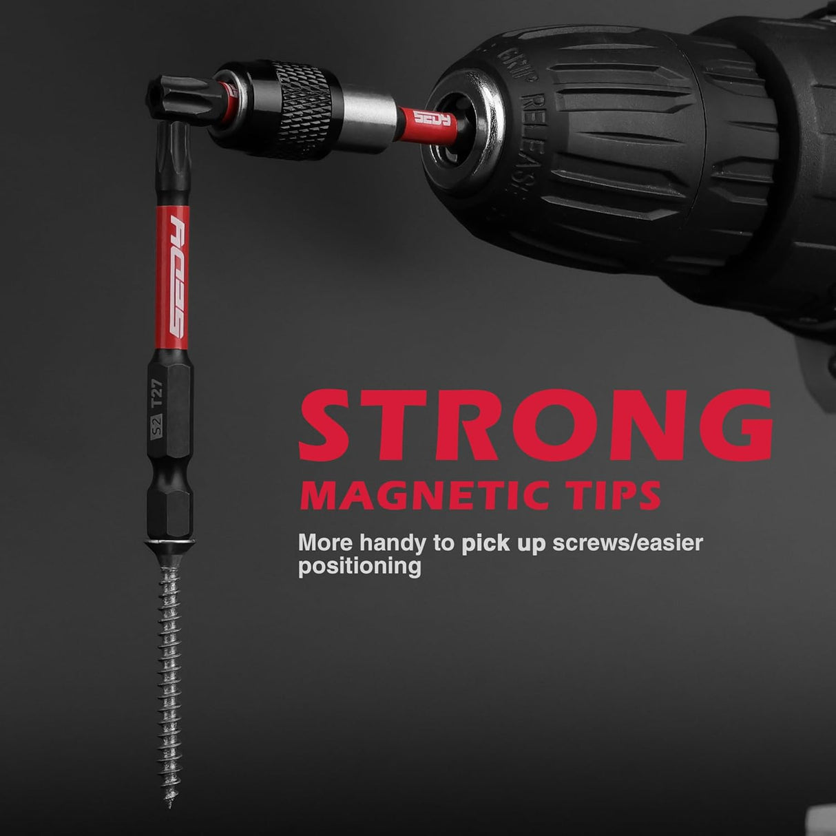 SEDY 25-Piece Torx Bit Set, Magnetic, Corrosion Resistant with CNC Precision, High Torque Strength for Impact Drivers