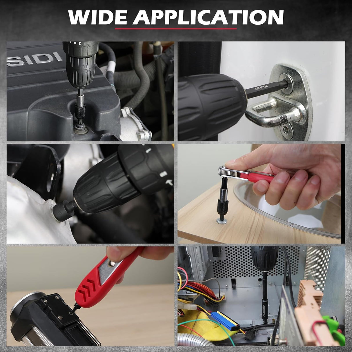 SEDY 232-Piece Ultimate Screwdriver Bit Set with magnetic bit holders, precision machining, and corrosion-resistant Cr-V steel, ideal for professionals and DIY enthusiasts.