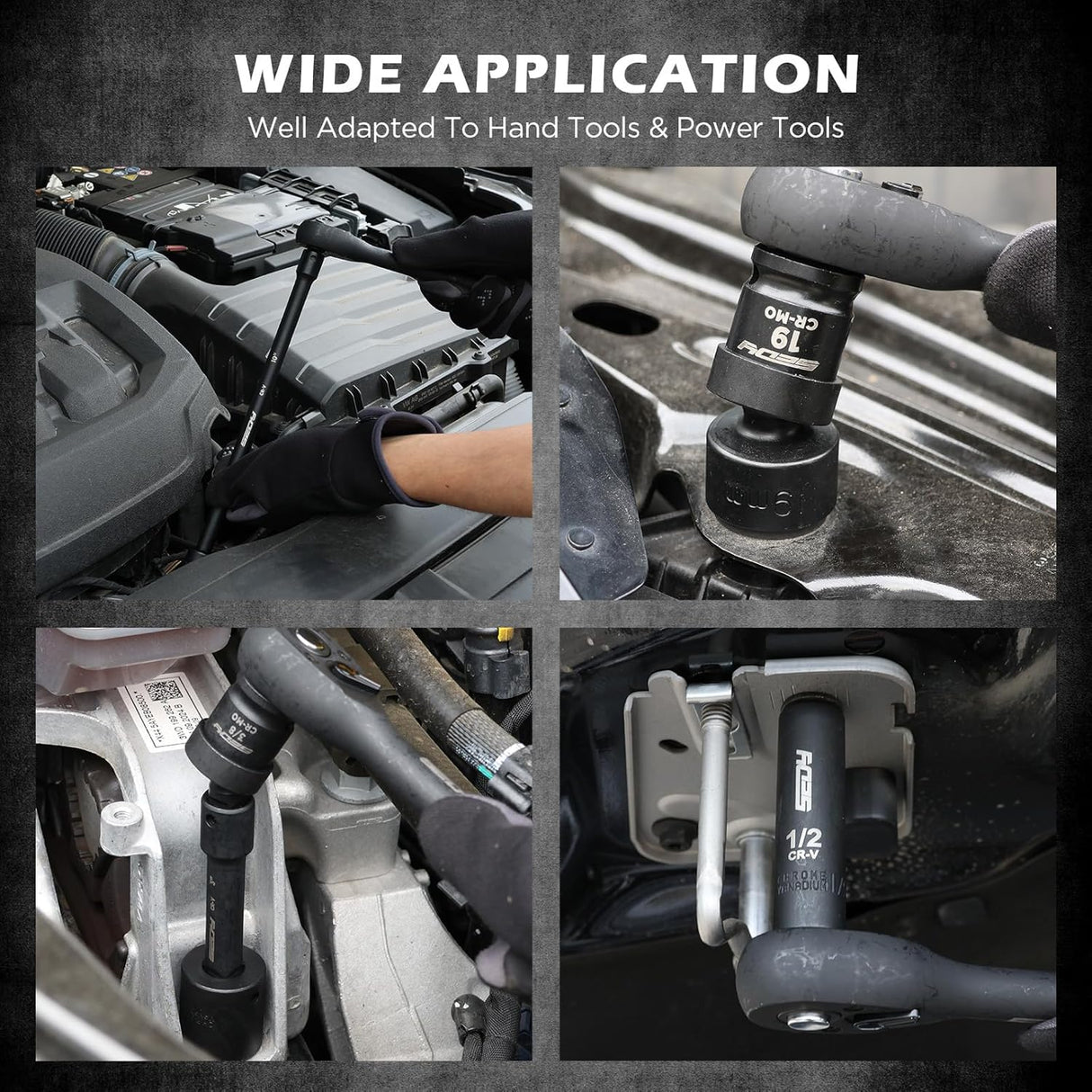SEDY 71-piece 3/8 inch drive master impact socket set with SAE and Metric sockets, ratchet and storage case