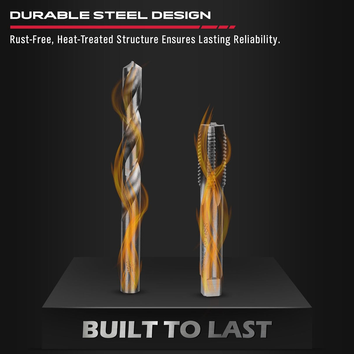 Thread repair kit with 320 pieces including taps, drills, thread inserts, installation tools, and T-handles, compatible with SAE and metric threads.