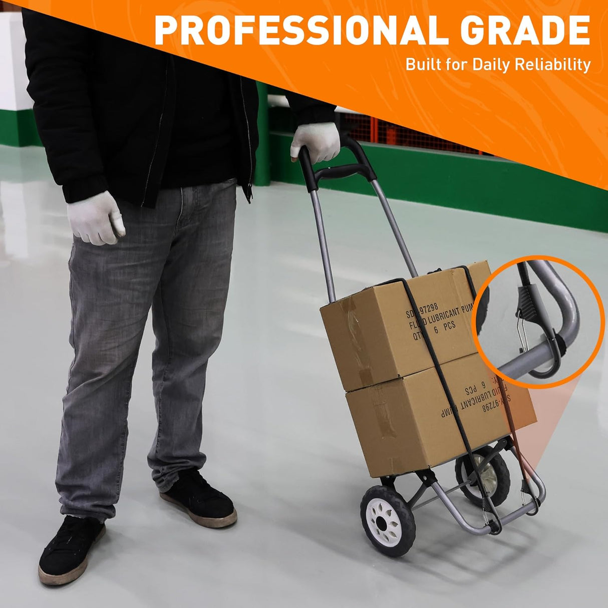 HORUSDY 5-Pack 24 Inch Heavy Duty Bungee Cords with Locking Hooks, 8mm Thick Tie Down Straps for Cargo, Bike, Outdoor Use