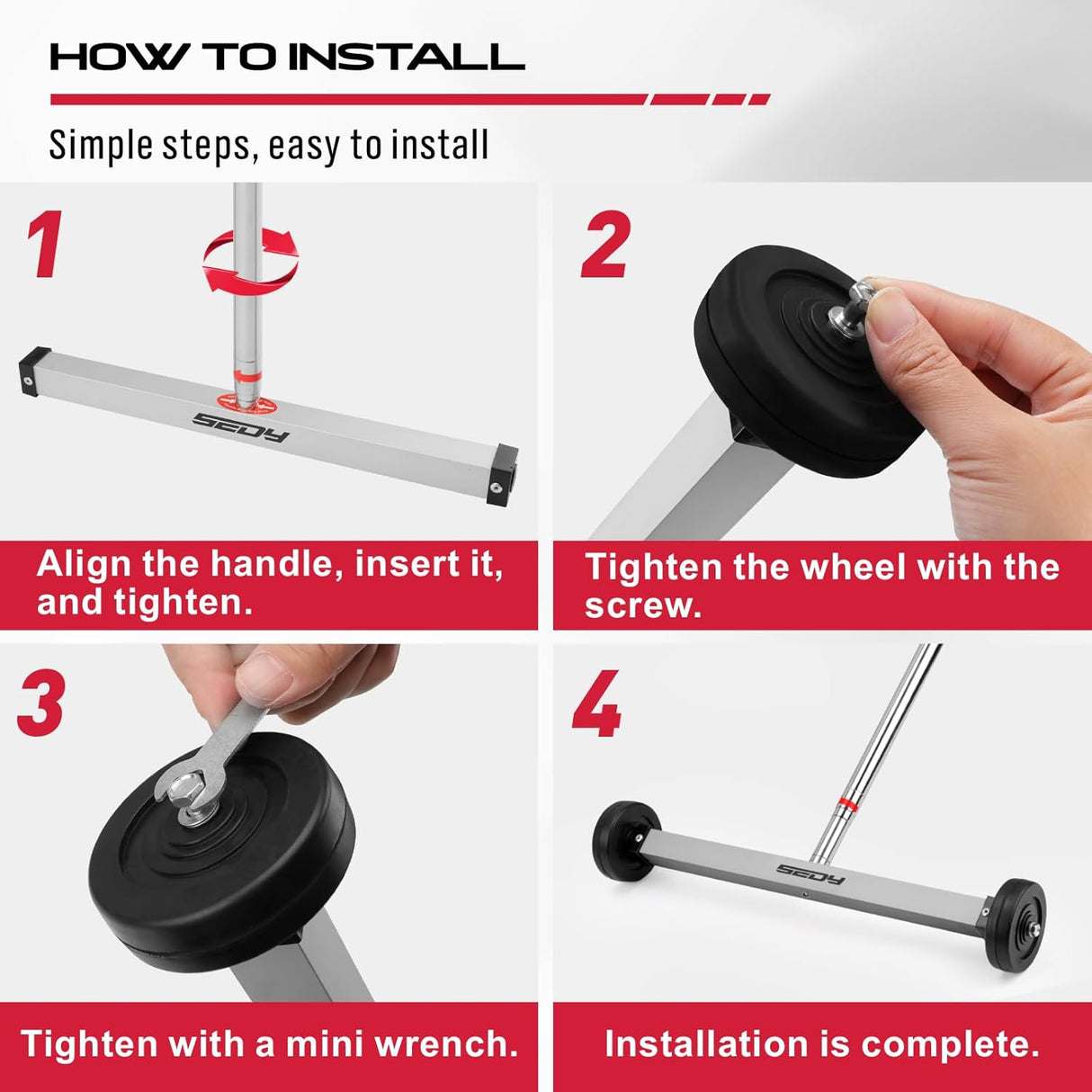 Horusdy Telescoping Magnetic Sweeper with Extendable Handle and Magnetic Tray for Easy Cleanup