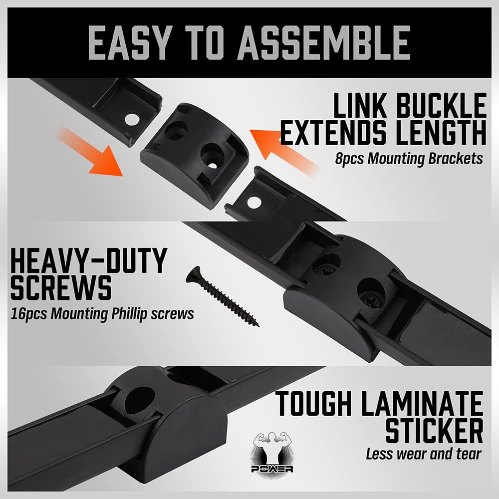 4-pack 12 inch magnetic tool holder strips with heavy-duty wall mount design for storing hand tools in garage, kitchen, or workshop