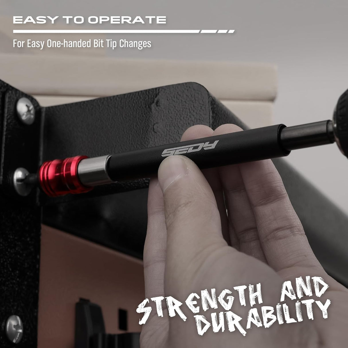 SEDY magnetic drill bit holder set with quick-release design, strong magnetism, and durable CR-V steel in multiple extension lengths