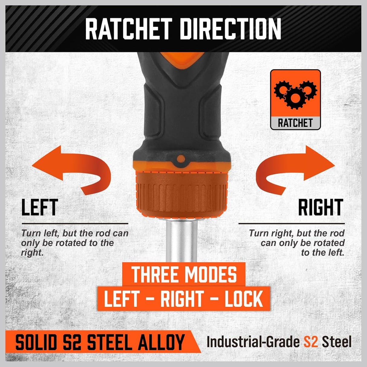 HORUSDY 14-in-1 ratcheting screwdriver with magnetic S2 steel bits and ergonomic handle for home and professional use