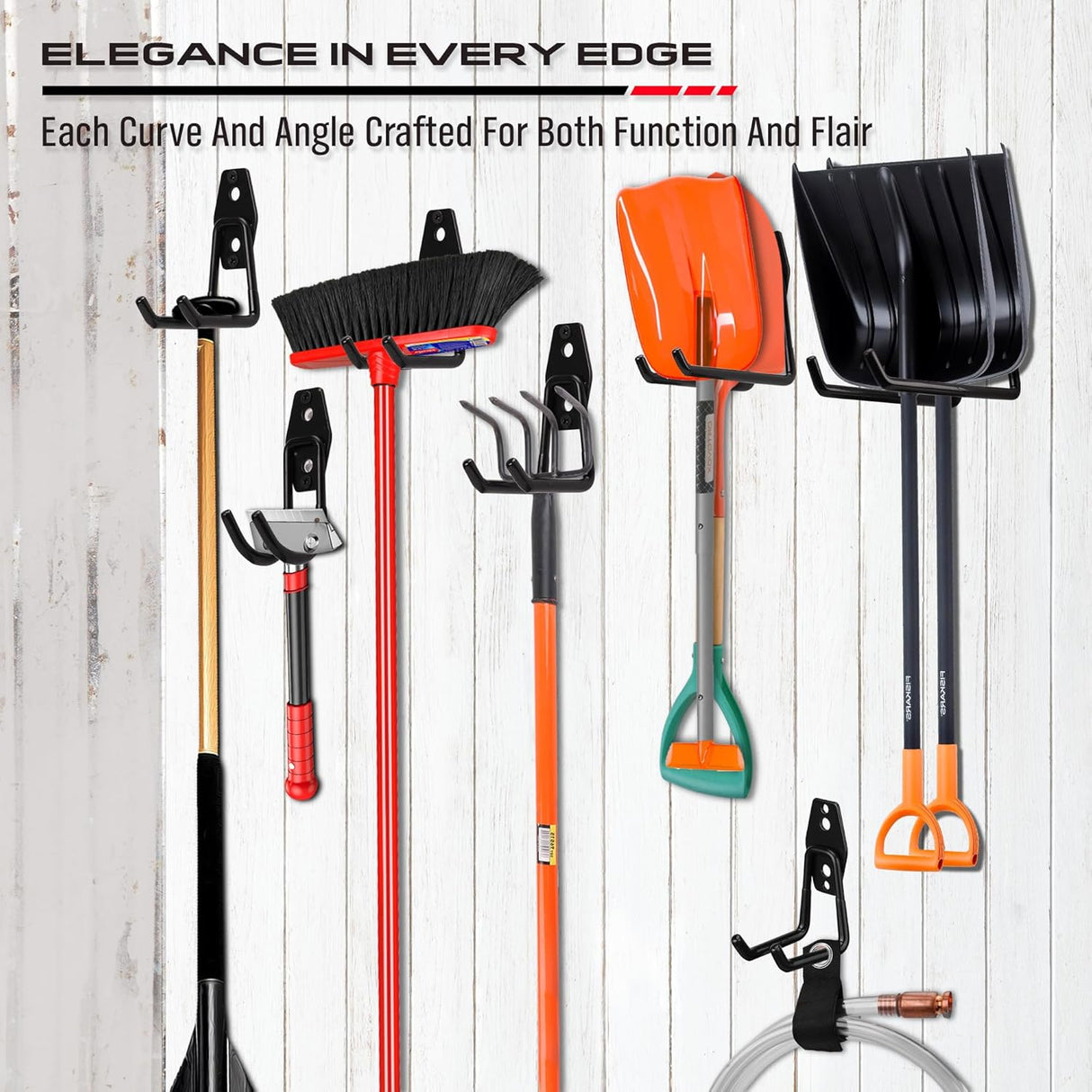 SEDY 15-Piece Heavy-Duty Garage Hook Assortment for Tools, Bikes, and Home Storage