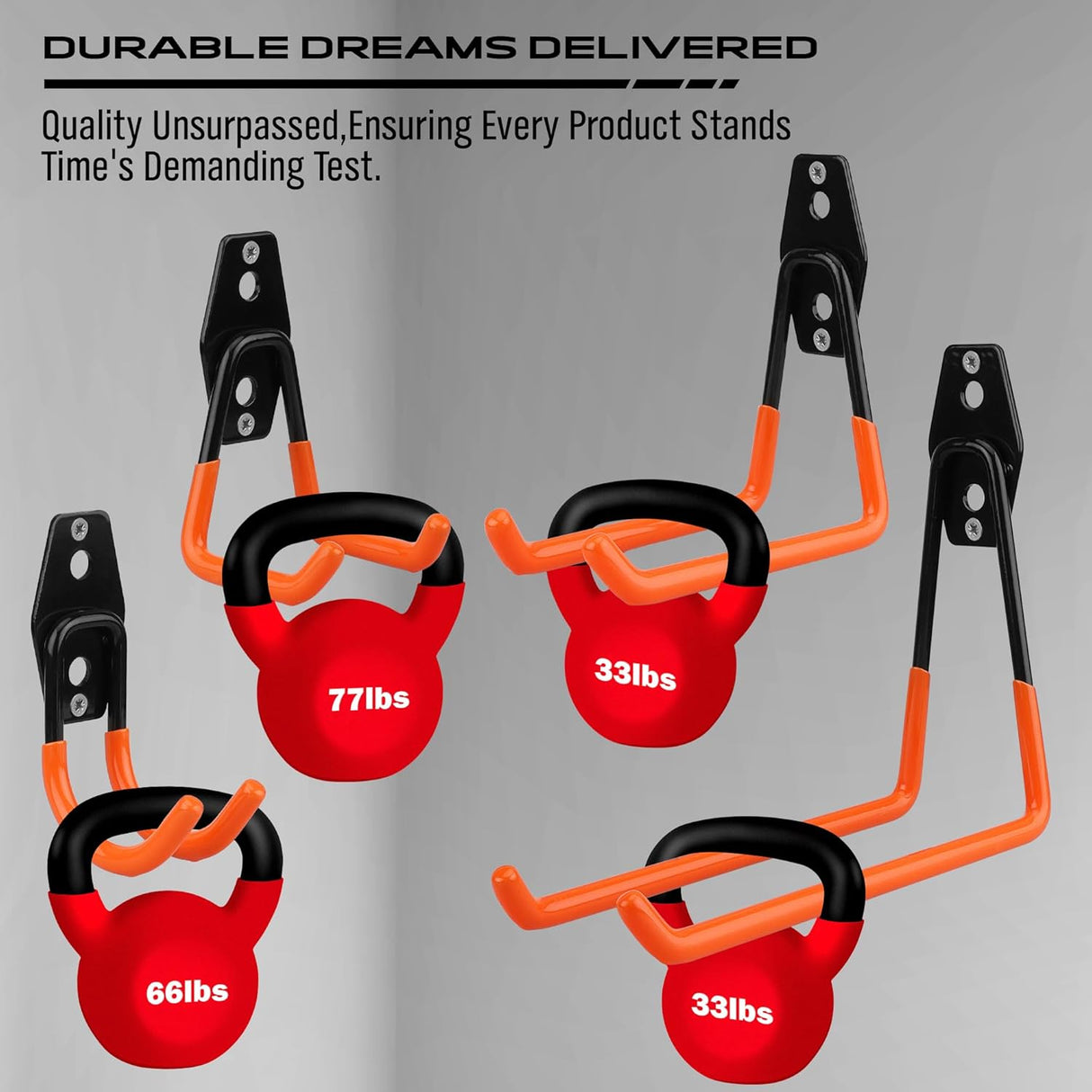 SEDY Heavy Duty Garage Hooks for Storage, Wall Mount Organizers with High Capacity, Durable Steel and Easy Installation