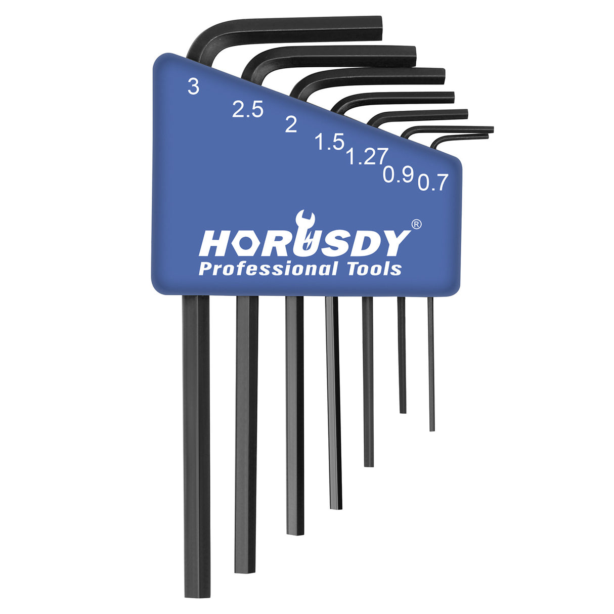 SEDY 7-Piece Mini Hex Key Set - Precision Metric Sizes, Corrosion-Resistant Black Finish for Durability and Performance