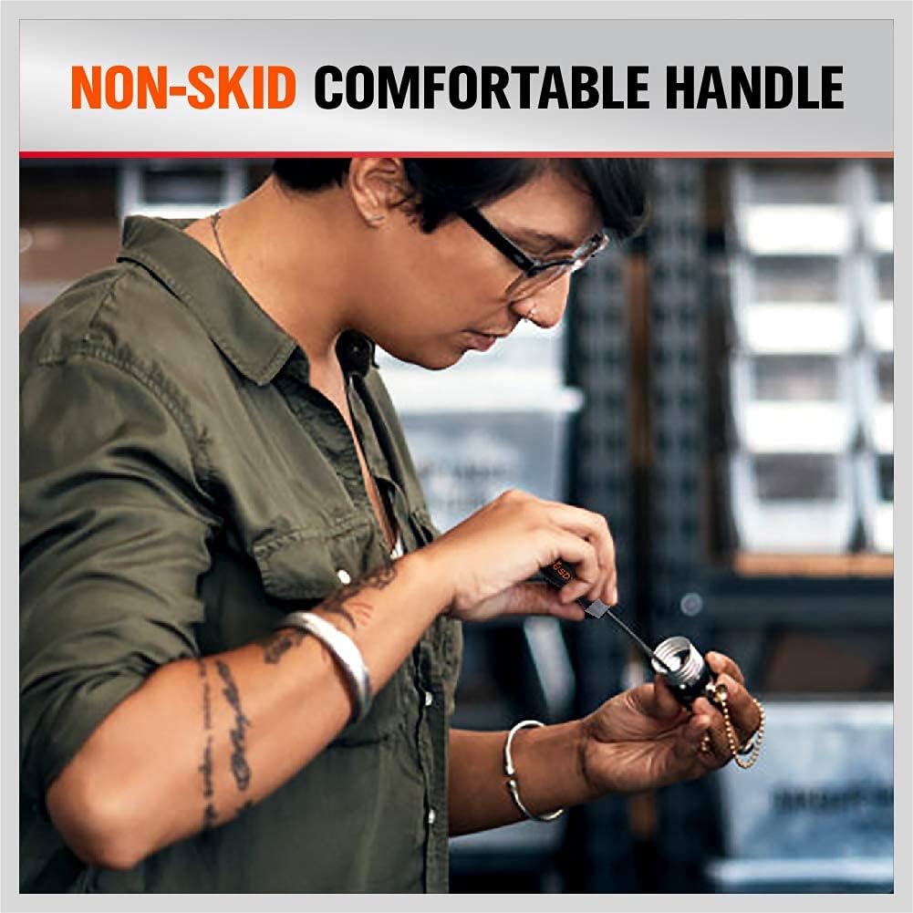 HORUSDY 13-piece magnetic Torx screwdriver set with ergonomic handles, S2 steel shafts, and demagnetizer tool