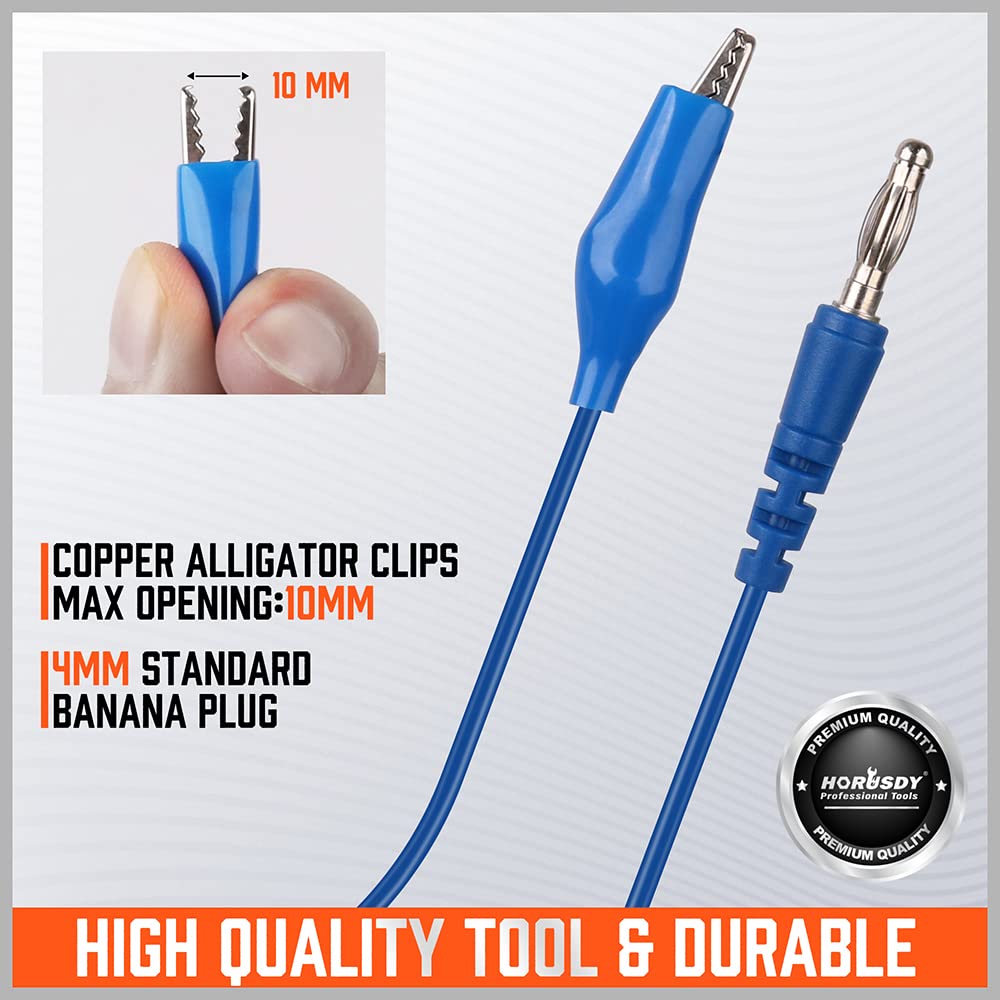 22-piece multicolor back probe kit with 4mm banana plugs and alligator clip test leads for multimeter and automotive diagnostic testing.