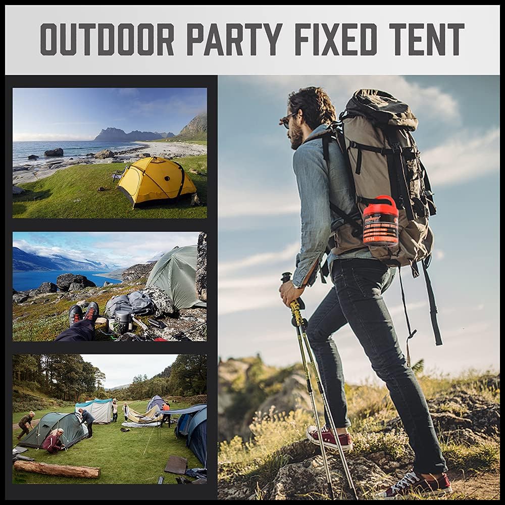 HORUSDY 20-piece mini bungee cords with rust-resistant hooks for securing items in camping, garage, home, or car use