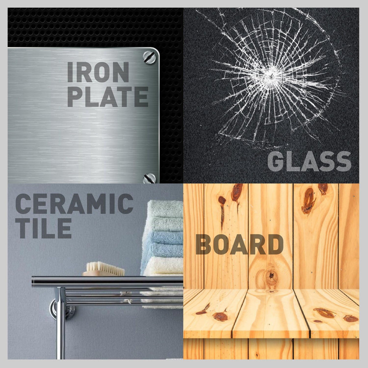 HORUSDY automatic center punch set with adjustable spring tension, ideal for precise marking on metal, glass, tile, and wood surfaces