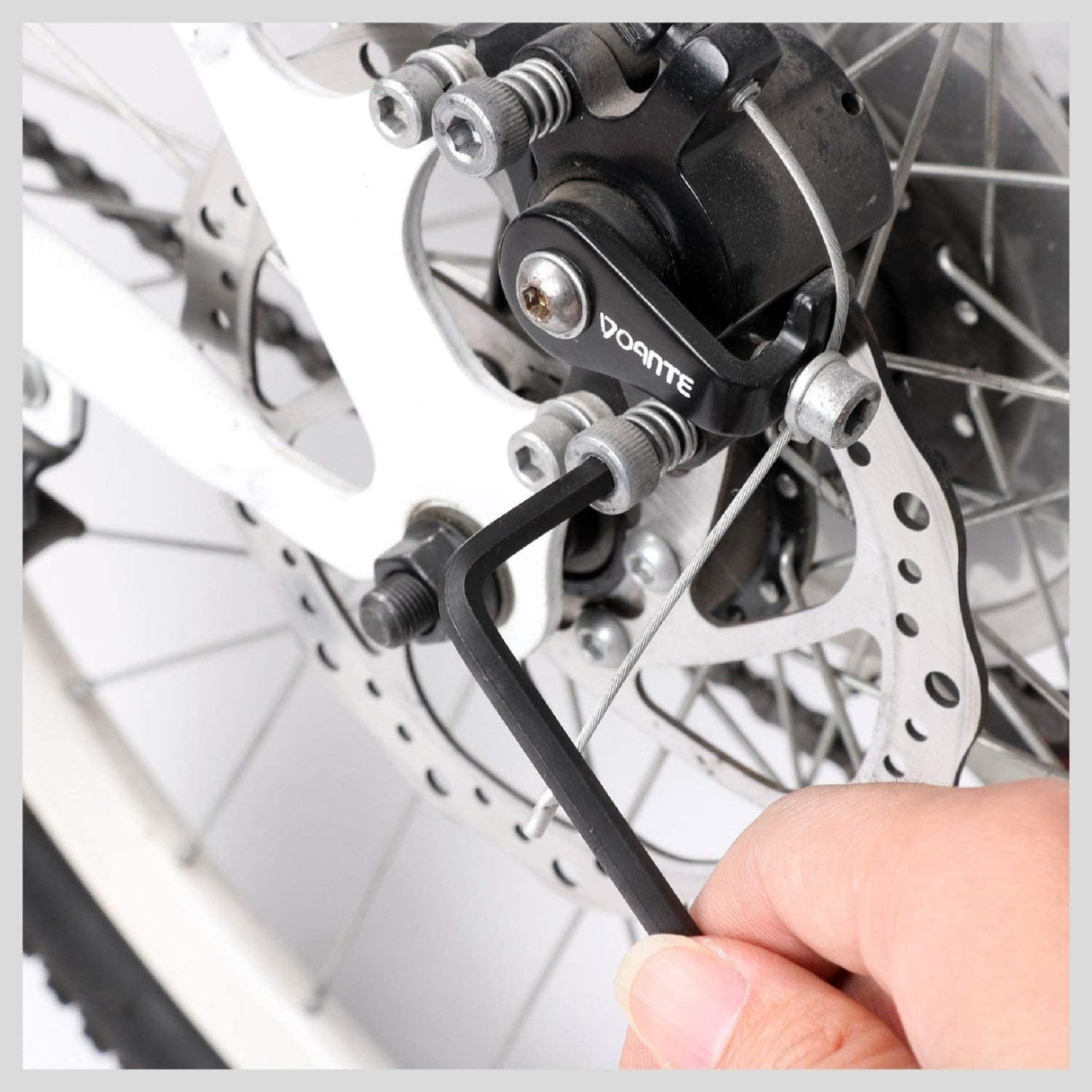 HORUSDY 30-piece hex key wrench set with T-handle and orange storage case, includes SAE and metric sizes