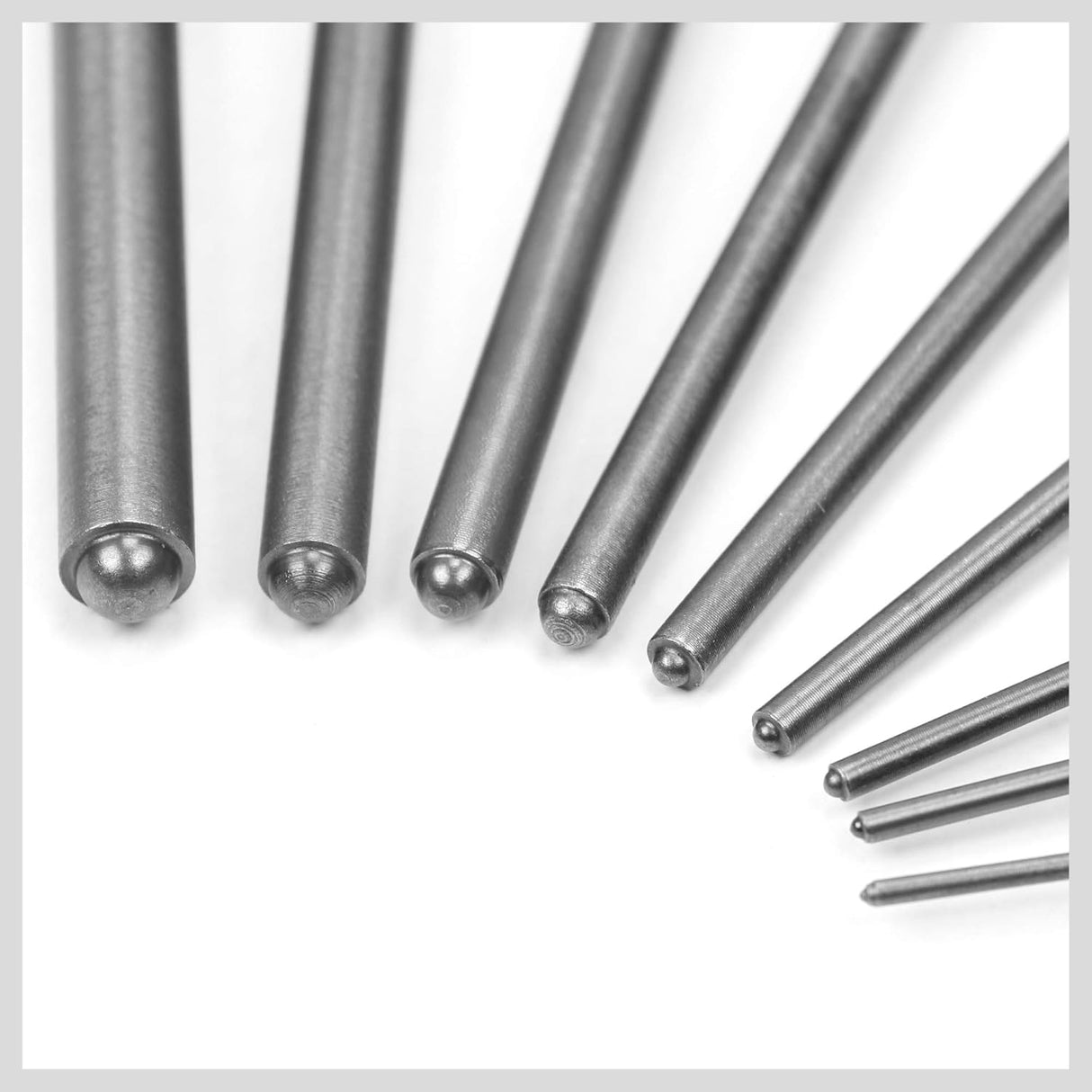 SEDY 9-piece roll pin punch set with heat-treated steel punches, anti-slip grip, and canvas pouch for gunsmithing, automotive, and mechanical repairs