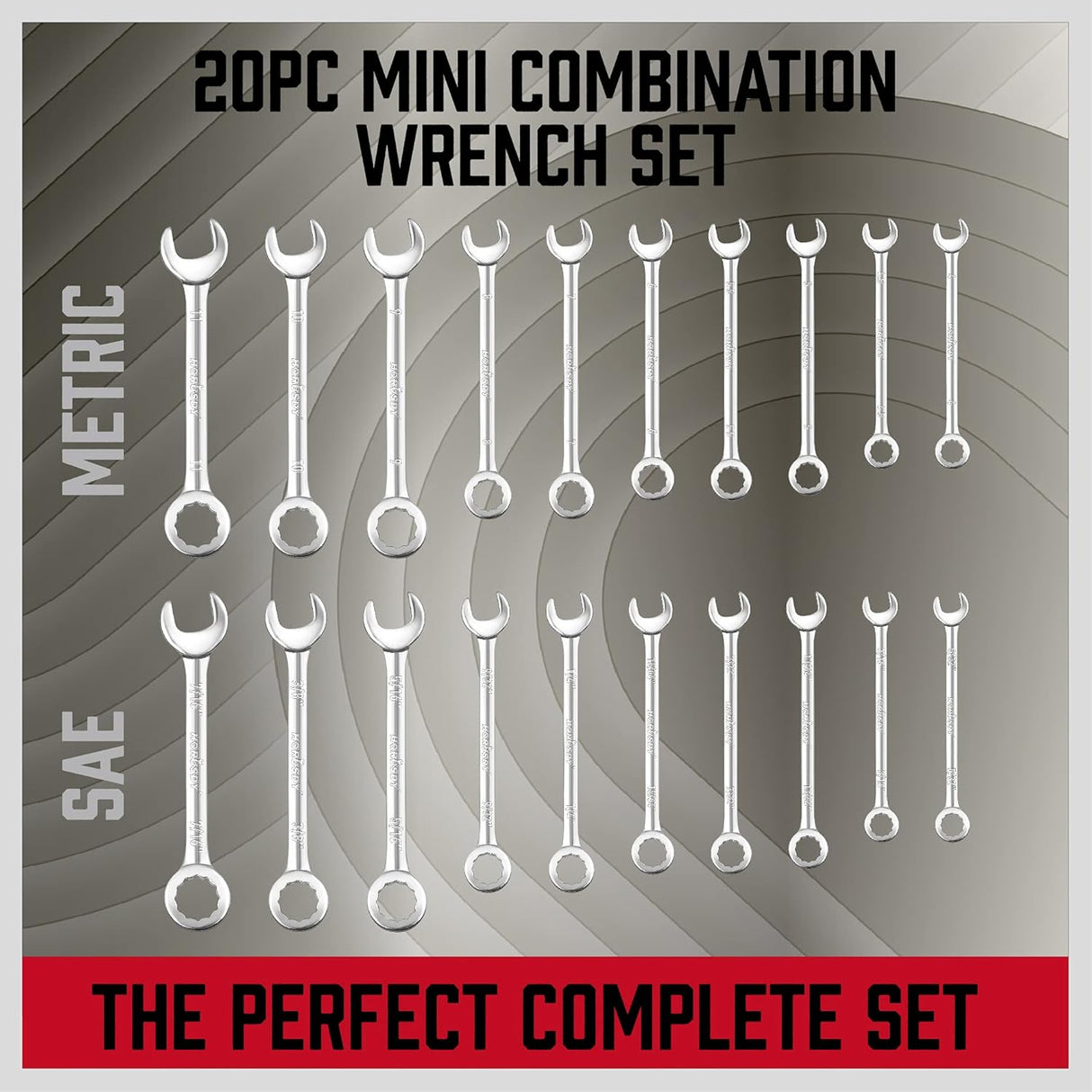 SEDY 22-piece mini metric and SAE combination wrench set in compact storage pouch for tight space repairs