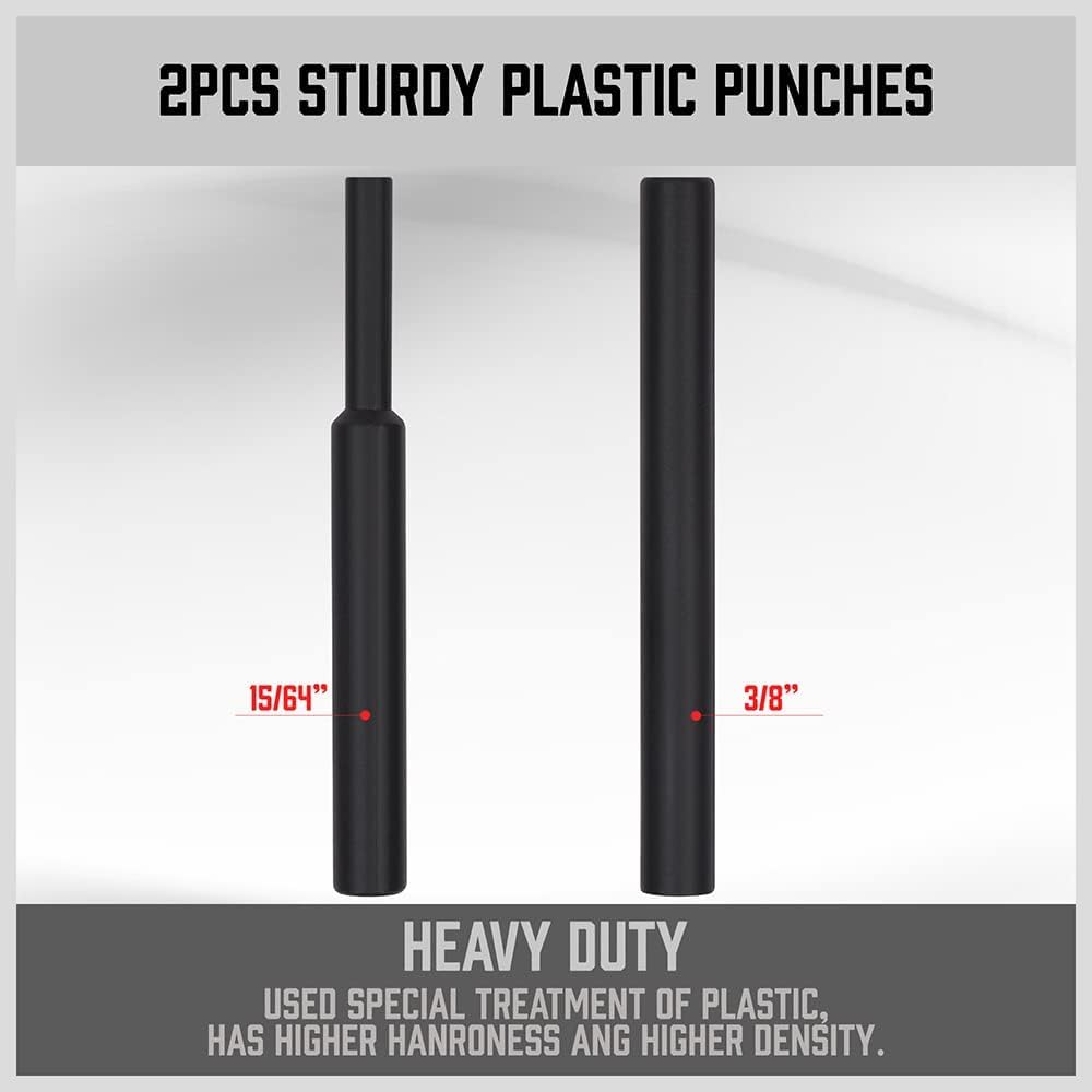 SEDY 22-piece roll pin punch and hammer set with brass, steel, plastic punches and 4 interchangeable hammer heads in red carry case for gunsmithing and repair