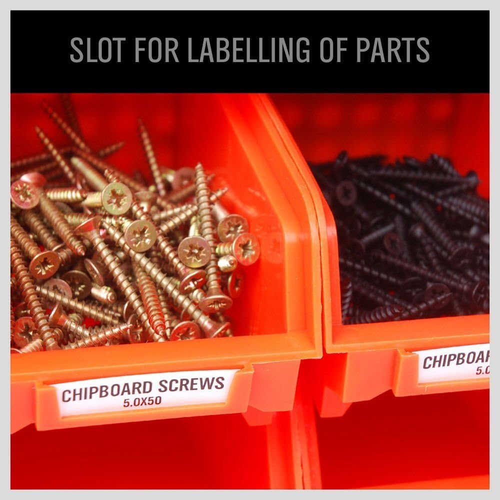 HORUSDY 30-Bin Wall Organizer Rack for Garage & Workshop