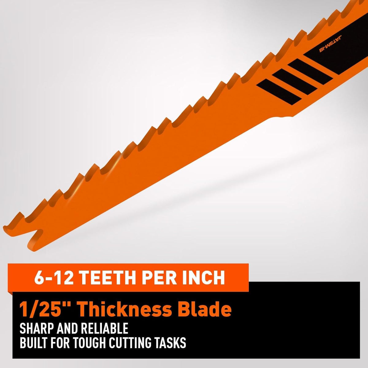 HORUSDY 30Pack 9 Inch 6-12 TPI Reciprocating Saw Blade Wood Pruning, Bi-Metal Saw Blades for Nail Wood or Trees Cutting, Sharp and Durability with Organizer Case