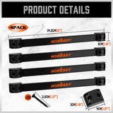 HORUSDY 12" Magnetic Tool Holder Strip, 4-Pack Tool Magnet Bar for Garage Organization, Shop Organization, Mounting Screws Included