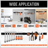 HORUSDY 12" Magnetic Tool Holder Strip, 4-Pack Tool Magnet Bar for Garage Organization, Shop Organization, Mounting Screws Included