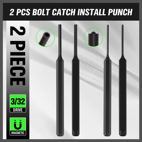 7-Piece Premium Roll Pin Starter Punch and Install Punch Set - 1/16, 5/64, 3/32, 1/8-inch