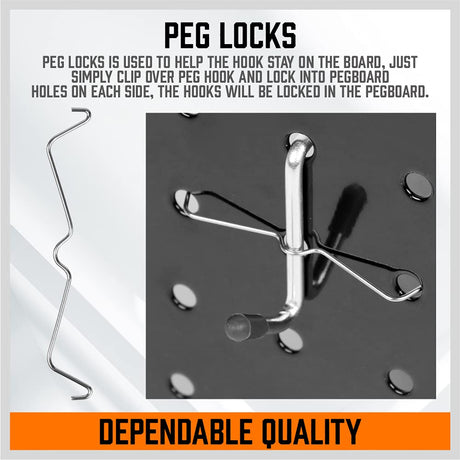HORUSDY SKU 97788 - Peg-lock installation illustration