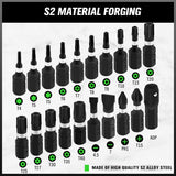 SWANLAKE 20PCS Tamper Resistant Star Bit Set,Torx Bit Set, Impact Grade Security Torx Bits Set,1/4-inch Hex Shank, S2 Alloy Steel, T4-T40
