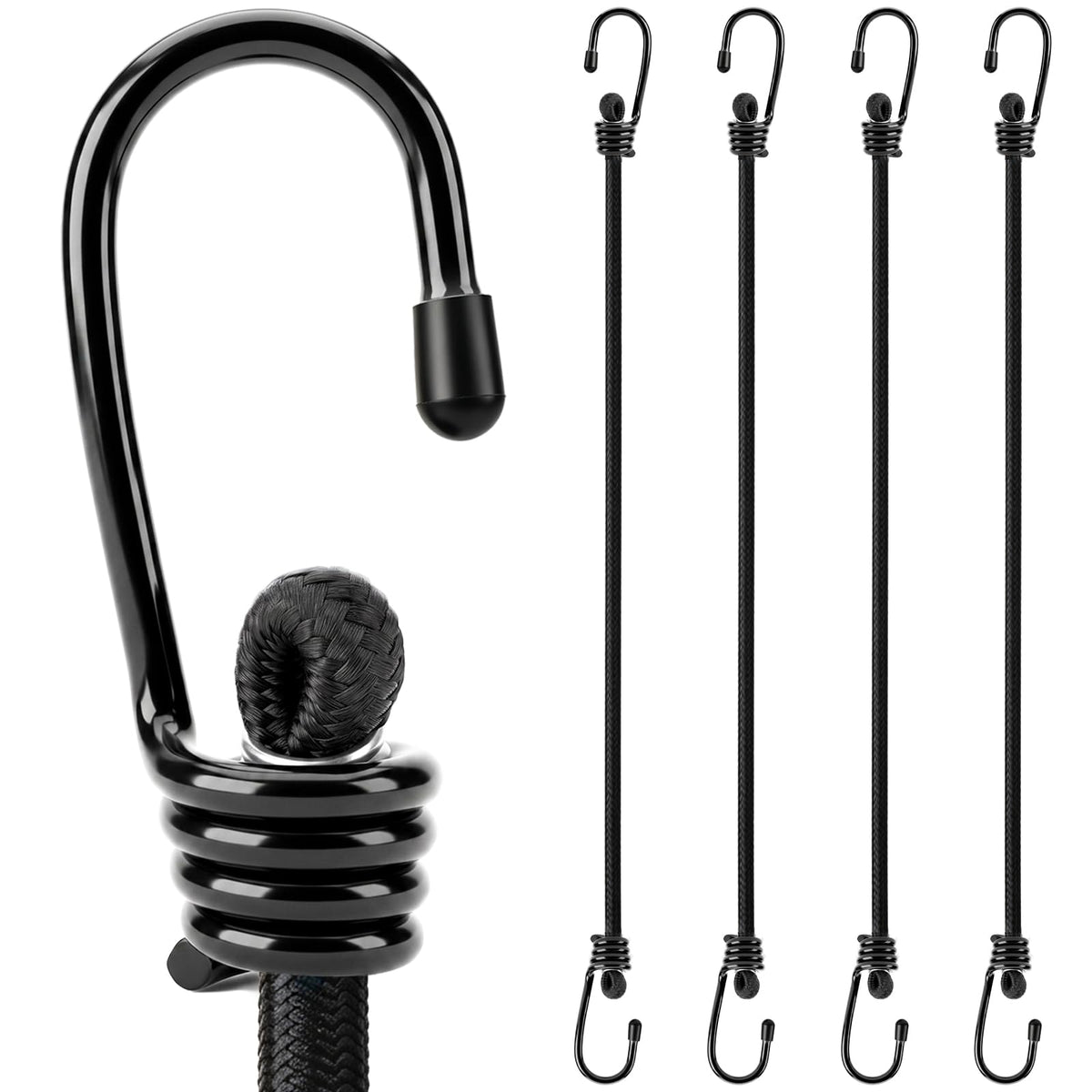 HORUSDY Heavy Duty Bungee Cords with Hooks