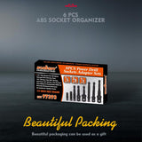 8-Piece Impact Sockets Adapter Sets, Hex Shank 1/4" 3/8" 1/2"
