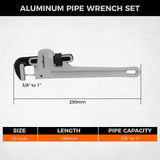 HORUSDY Heavy Duty Aluminum Pipe Wrench