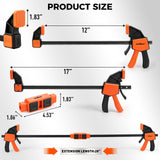 HORUSDY Quick-Release Bar Clamp Set for Woodworking