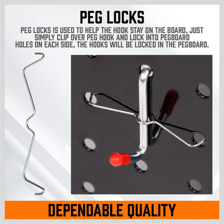 HORUSDY 238 PCS Pegboard Hooks Assortment Kit – 16 Types Heavy Duty Pegboard Accessories with Bins – Fits 1/8 & 1/4 Inch Pegboard Metal Hooks for Garage, Workshop, and Tool Storage Organization