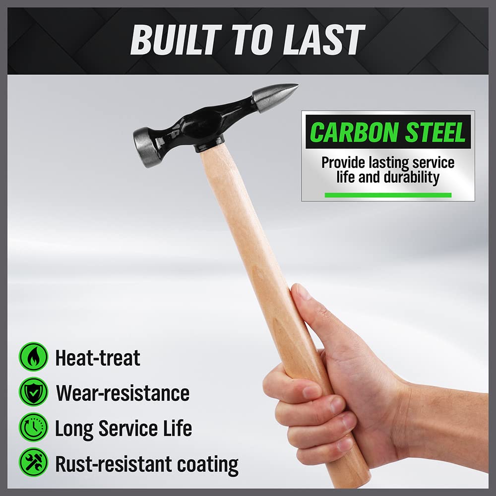 7 Piece Premium Auto Body Repair Kit,  Auto Body Repair Tools with Carbon Steel Hammer Heads