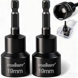 HORUSDY 2-Pieces RV Leveling Scissor Jack Socket Drill Adapter, 1/4 Inch Hex Shank, Fits 3/4 Inch or 19mm Hex Drive Jacks | Amazon US image 1