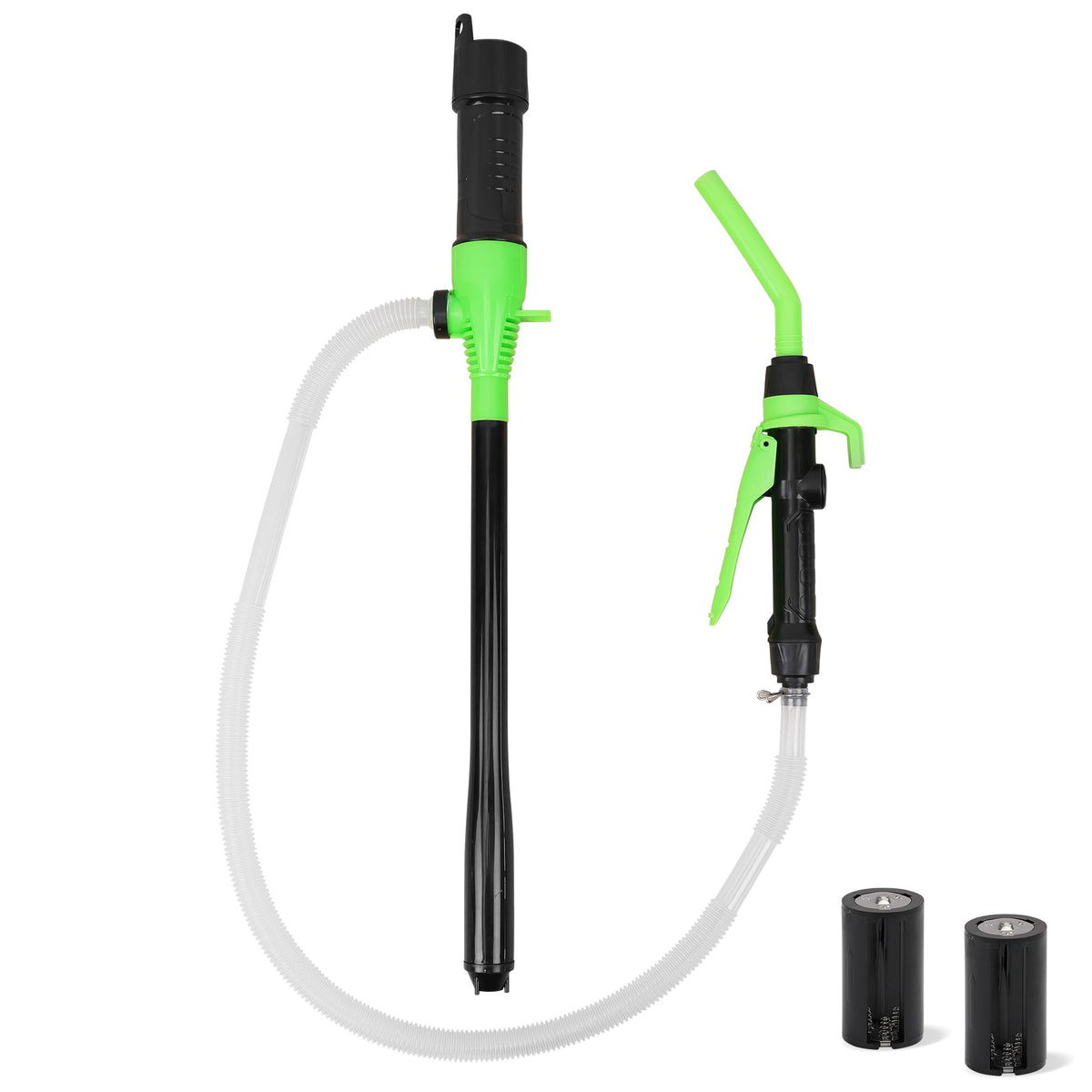 SWANLAKE Portable Battery Powered Fuel Transfer Pump, 2.4 GPM Liquid Transfer Pump for Gasoline, Siphon Pumps for Gas Can, Tank, Water-Transfer