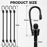 HORUSDY Heavy Duty Bungee Cords with Hooks
