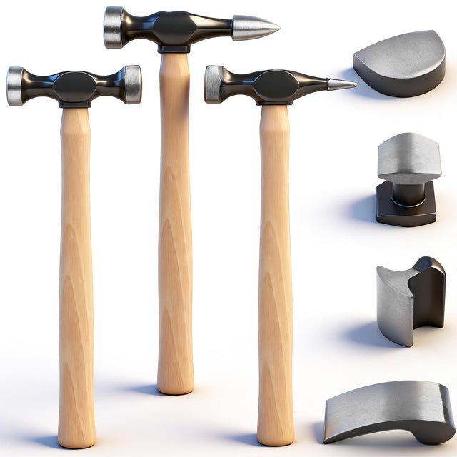 7 Piece Premium Auto Body Repair Kit,  Auto Body Repair Tools with Carbon Steel Hammer Heads