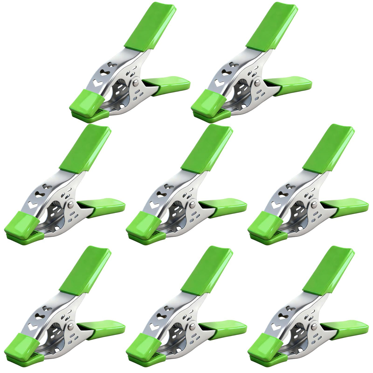 SWANLAKE 8 PCS 6" inch Spring Clamp, Heavy Duty Spring Metal Spring Clamps, 2.5"-inch Jaw opening(6inch 8-Piece)