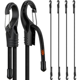 HORUSDY Adjustable Bungee Cords with Hooks, 4-Pack