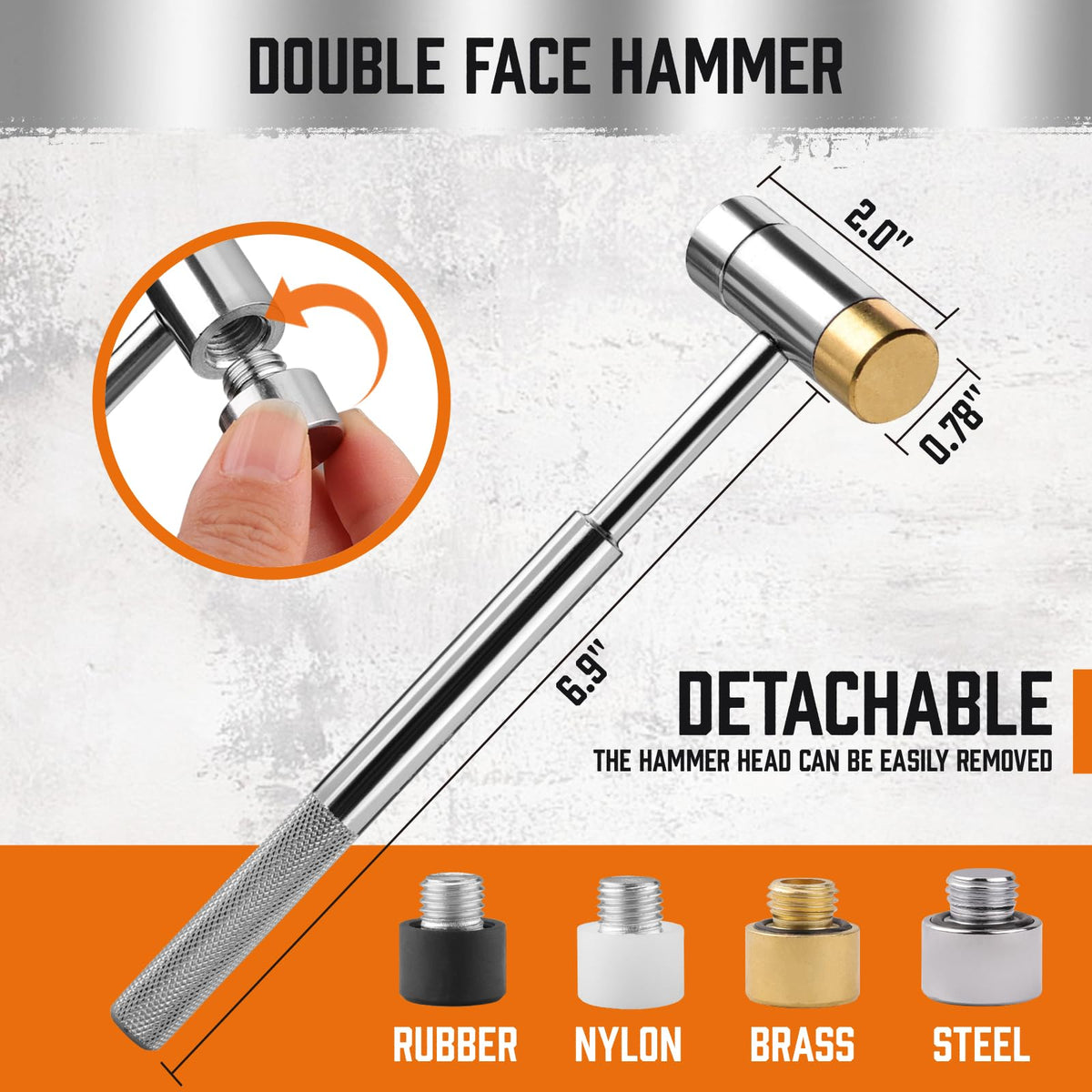 HORUSDY Punch and Hammer Set