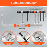 HORUSDY 12-Inch Steel Bar Clamp Set, 4-Pack