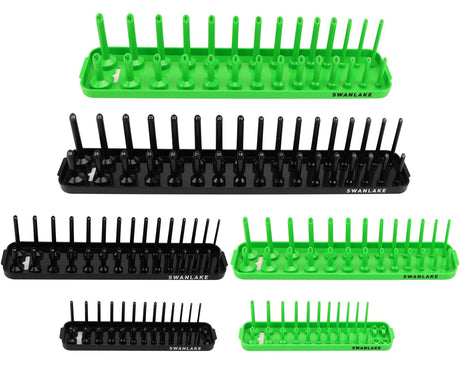 6-Piece Socket Organizer Set, Socket Holder for Tool Box Drawer