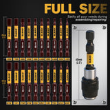 21-Piece 2.5" Allen-Wrench Hex Drill Bit Set, Durable Impact Allen Key Set, Long-Lasting Strong Magnetic Hex Screwdriver Bit Set, SAE & Metric Size, Mechanic Automotive Furniture DIY Home Repairs