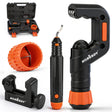 HORUSDY 4-Piece Ultimate Tube Cutter Set, Heavy Duty Pipe Cutter 1/4"-2", Mini Tubing Cutter 1/8"-7/8", Deburring Tool & Inner Outer Reamer for Copper, PVC, Aluminum Plumbing & HVAC Pipes