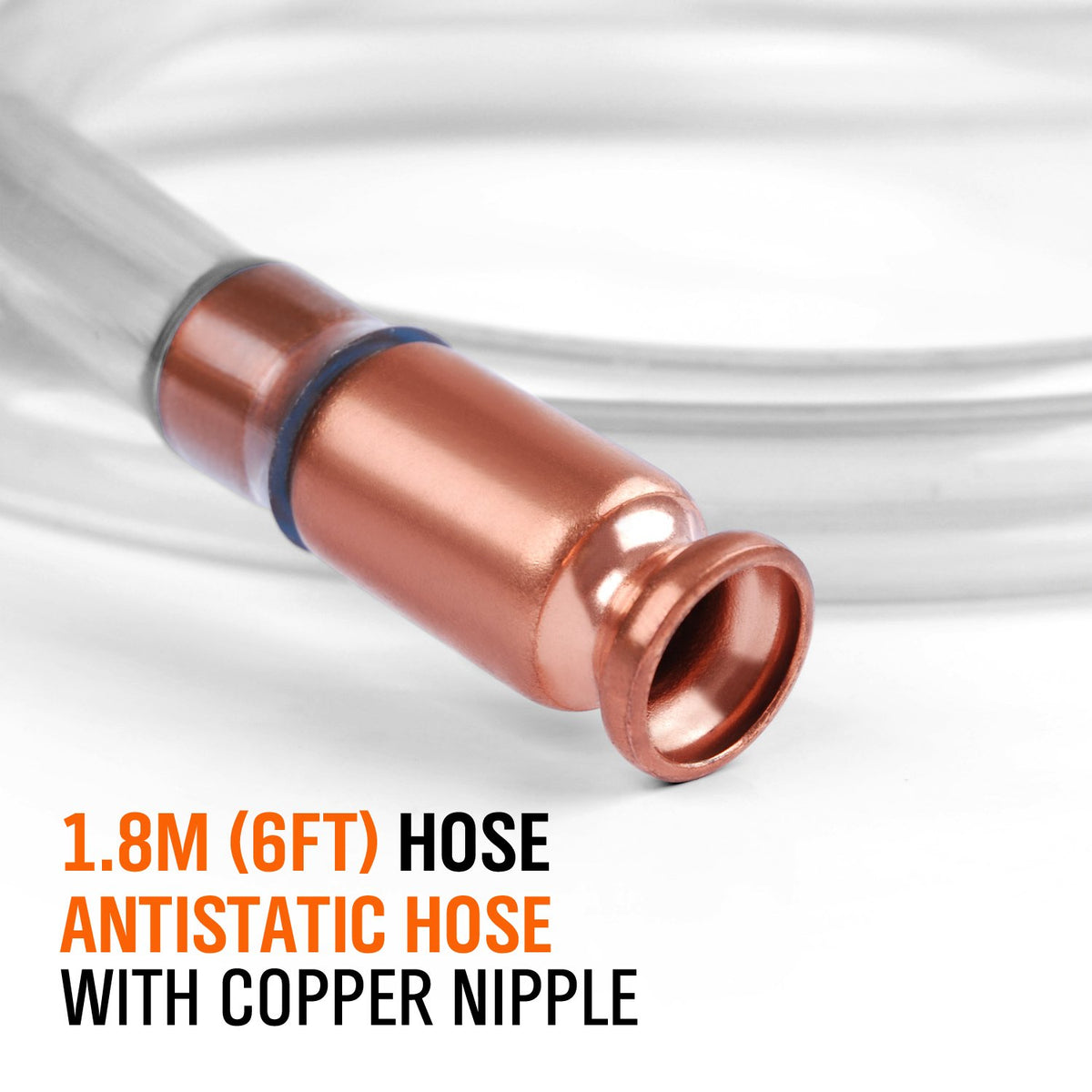 HORUSDY Gas Siphon 6FT Multi-Purpose Super Easy Siphon Pump,1/2" Valve Virgin Grade Tubing Safe