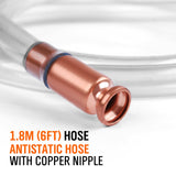 HORUSDY Gas Siphon 6FT Multi-Purpose Super Easy Siphon Pump,1/2" Valve Virgin Grade Tubing Safe