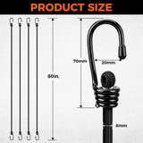 HORUSDY Heavy Duty Bungee Cords with Hooks