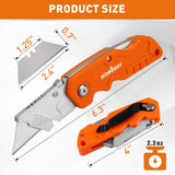 HORUSDY Folding Utility Knife Set with Extra Blades